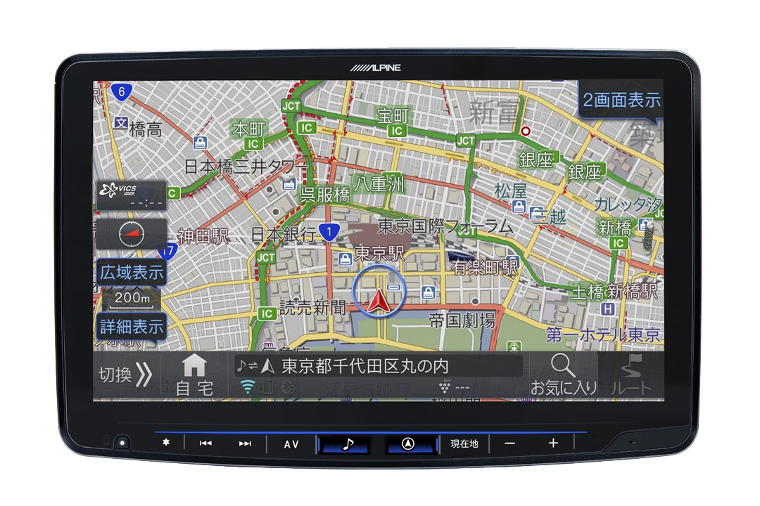 中古再生品】11型大画面カーナビ フローティングビッグX 11 DVD